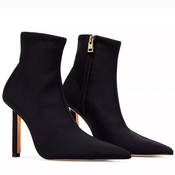 NIB Good American Neoprene Booties Black - Picture 7 of 12